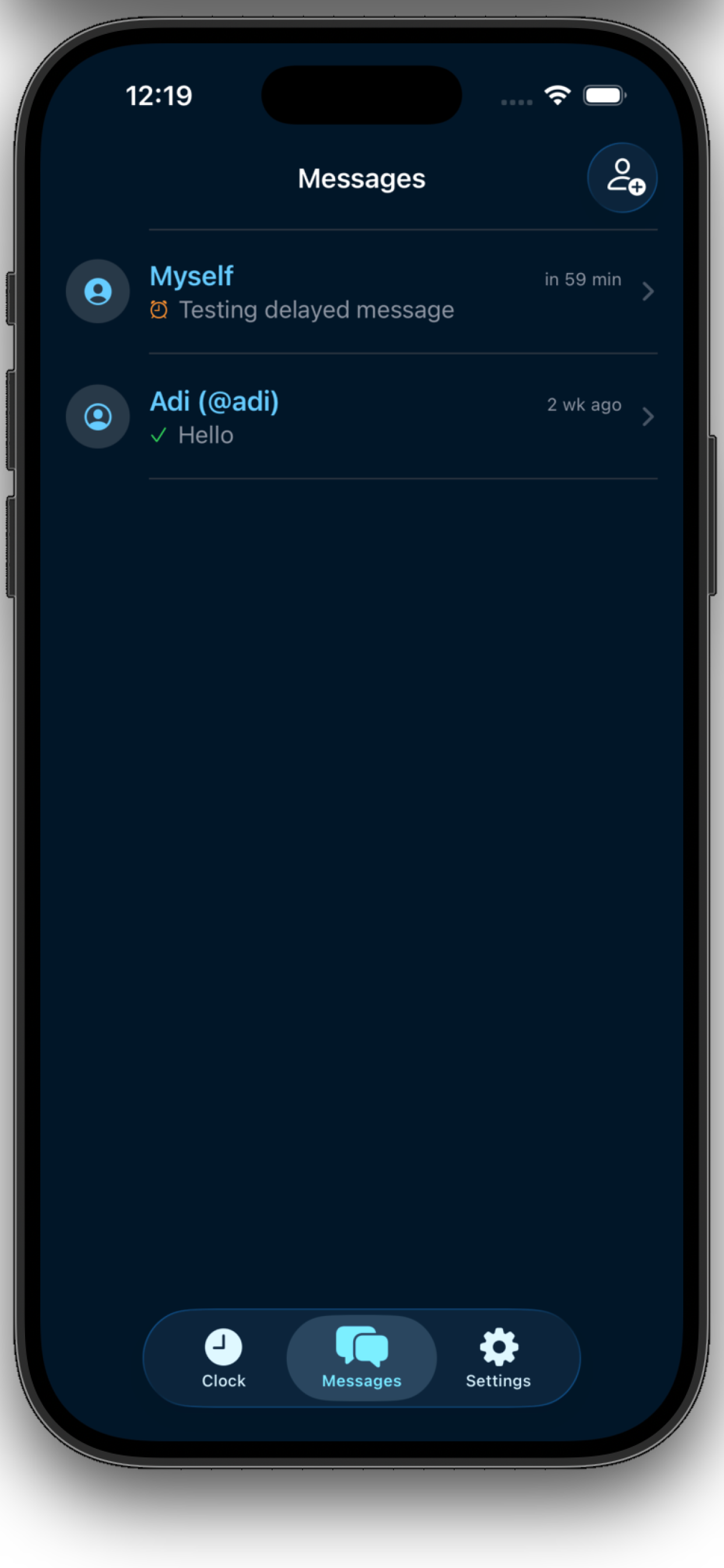 iPhone screenshot