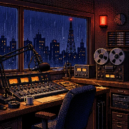 The radio studio in Dead Air